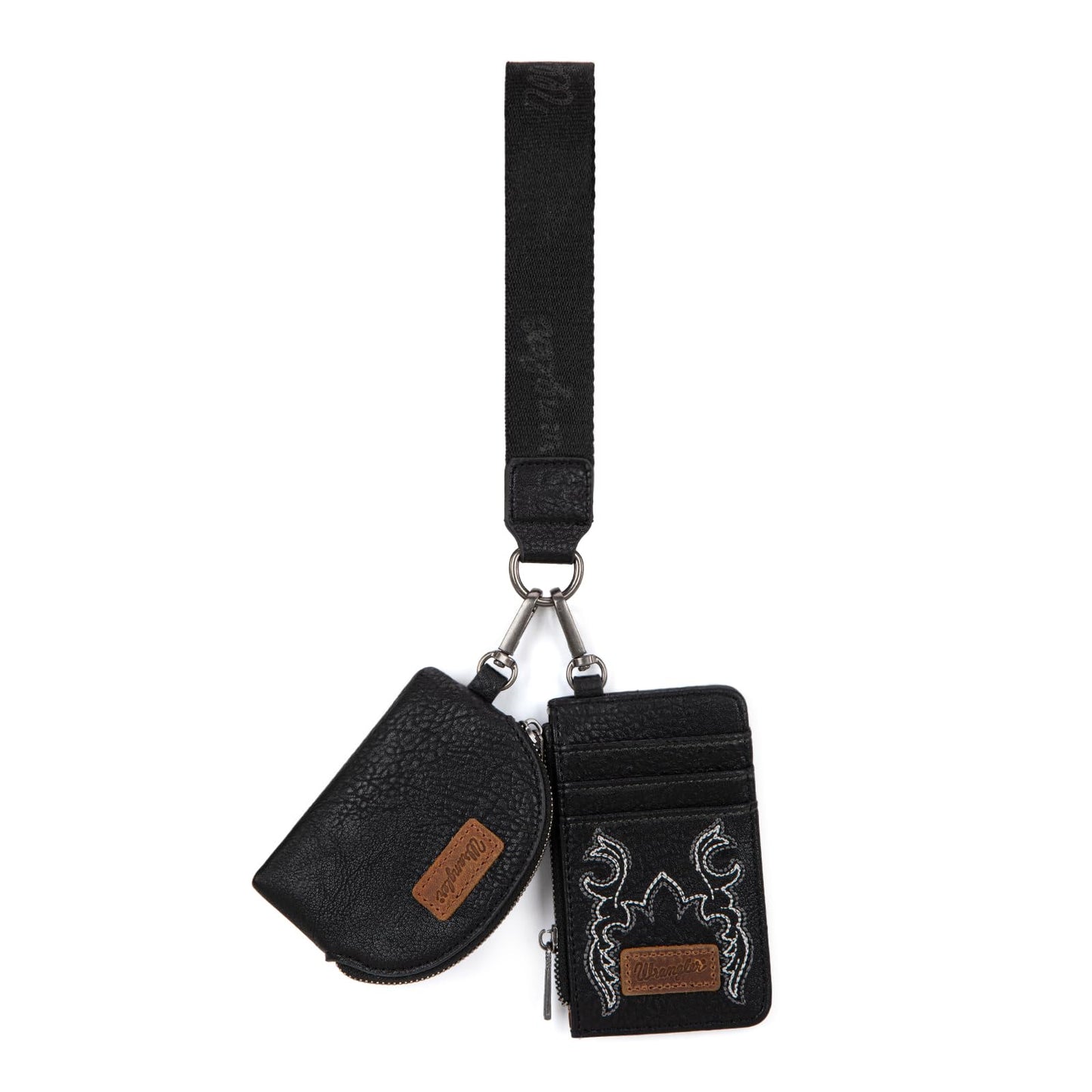 HOTWrangler Keychain Wristlet Wallets for Women Western Dual Pouch Wristlet Credit Card Holder Wallet