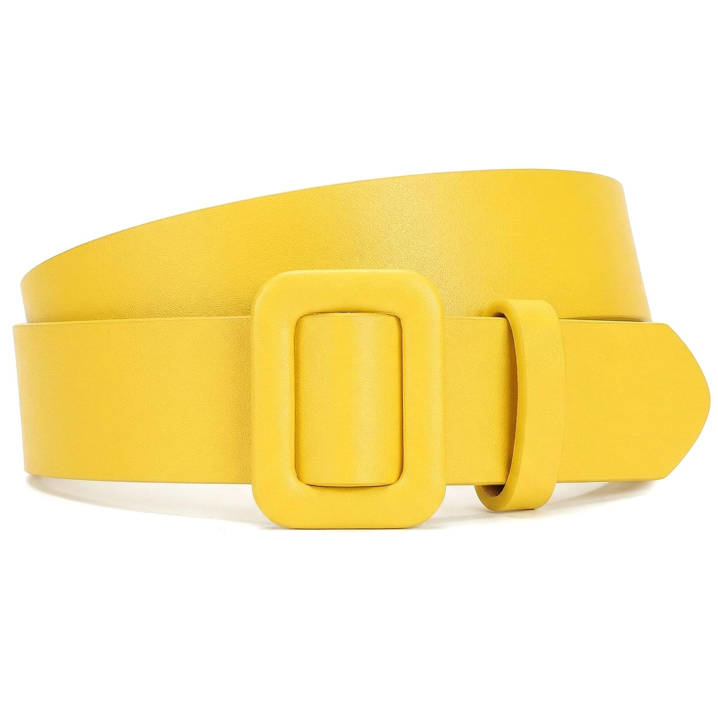 HOTWHIPPY Women Leather Belt Candy Color Ladies Fashion Waist Belt for Jeans Pants Dresses