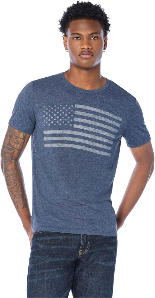 HOTLucky Brand USA Flag Graphic Tee