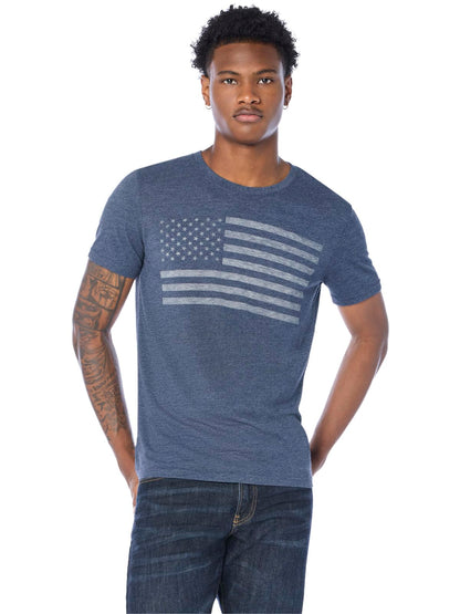 HOTLucky Brand USA Flag Graphic Tee