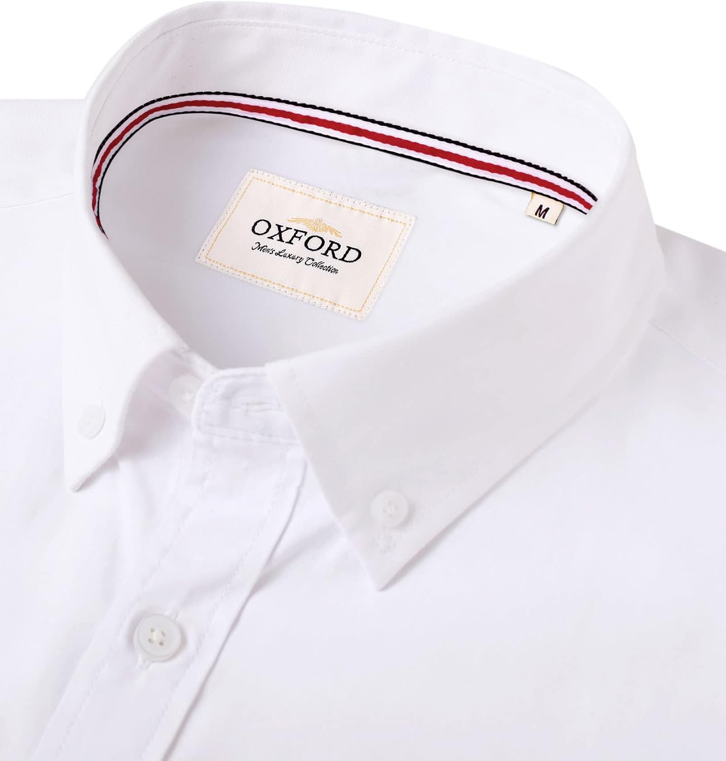 HOTAlimens & Gentle Mens Solid Oxford Shirt Long Sleeve Dress Shirt Work Casual Button Down Shirts with Pocket