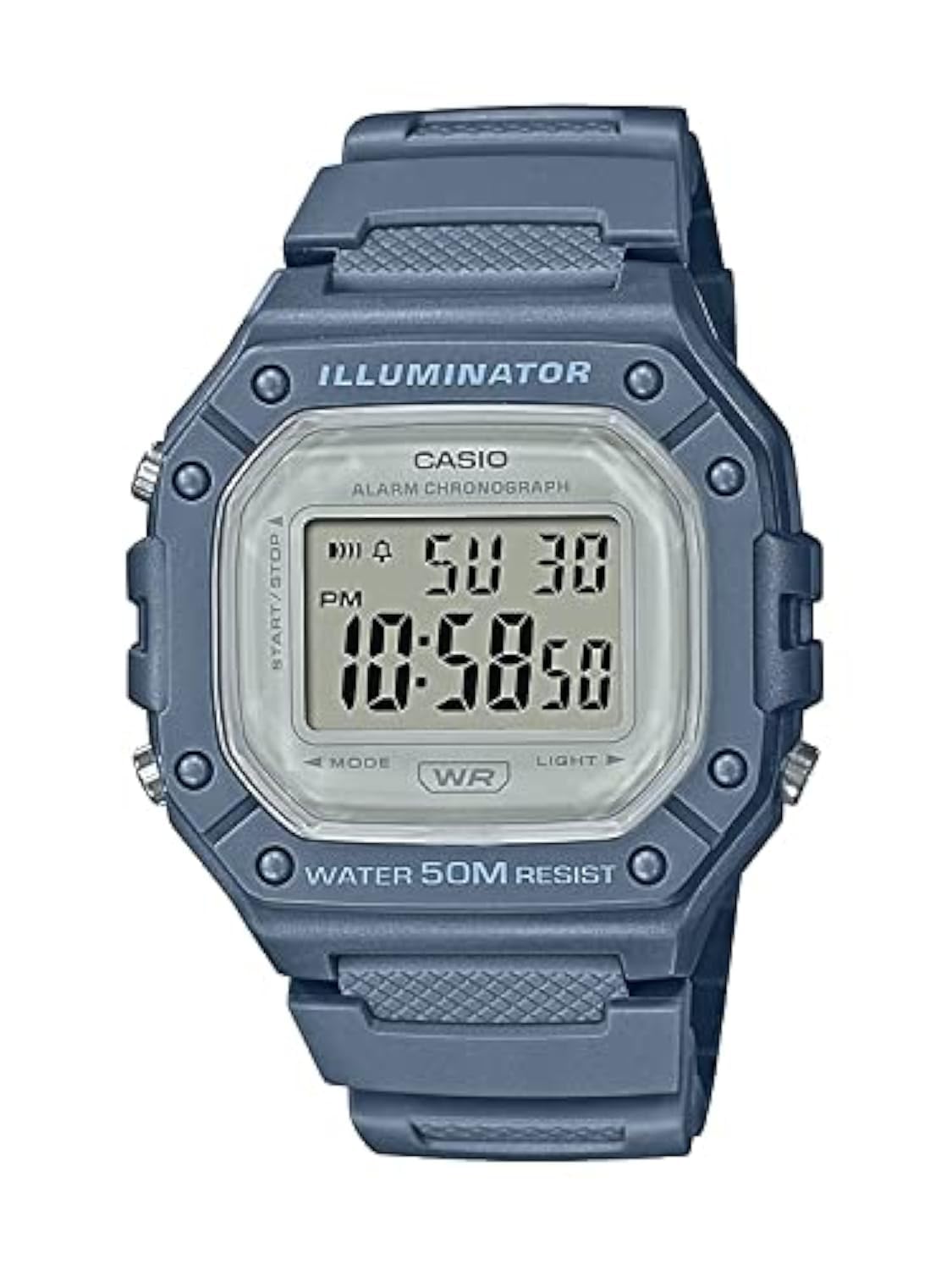 HOTCasio W218H Series | Men’s Digital Watch | 50M WR | 1/100 Second Stopwatch | 100 SEC Chronograph | LED Backlight | Countdown Timer | Daily Alarm | Hourly Time Signal | 7 Year Battery