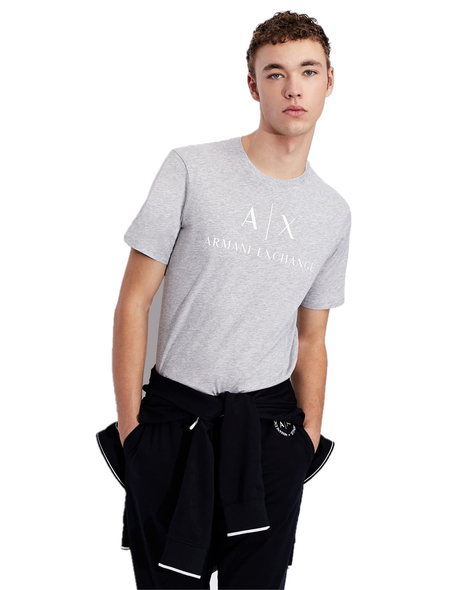 HOTAX Armani Exchange Men's Crew Neck Logo Tee