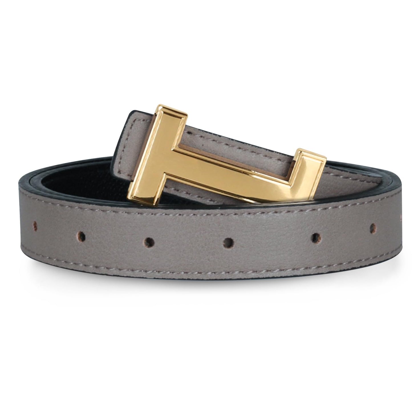 HOTRelang Women's Belts with Gold Buckle, Fashion Waist Band, Elegant Ladies' Belt, Gift for Women