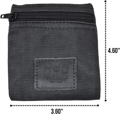 HOTHide & Drink, Water Resistant Waxed Canvas Condom Pouch, Change Valuables Tech Pocket Purse, Classic Partner Gift, Travel & Honeymoon Essentials, Handmade