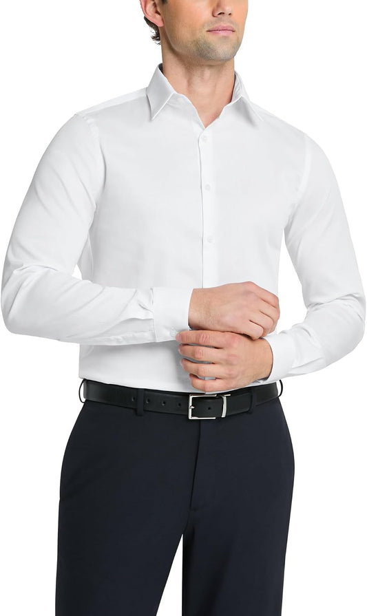 HOTVan Heusen Men's Flex Collar Slim Fit Stretch Dress Shirt