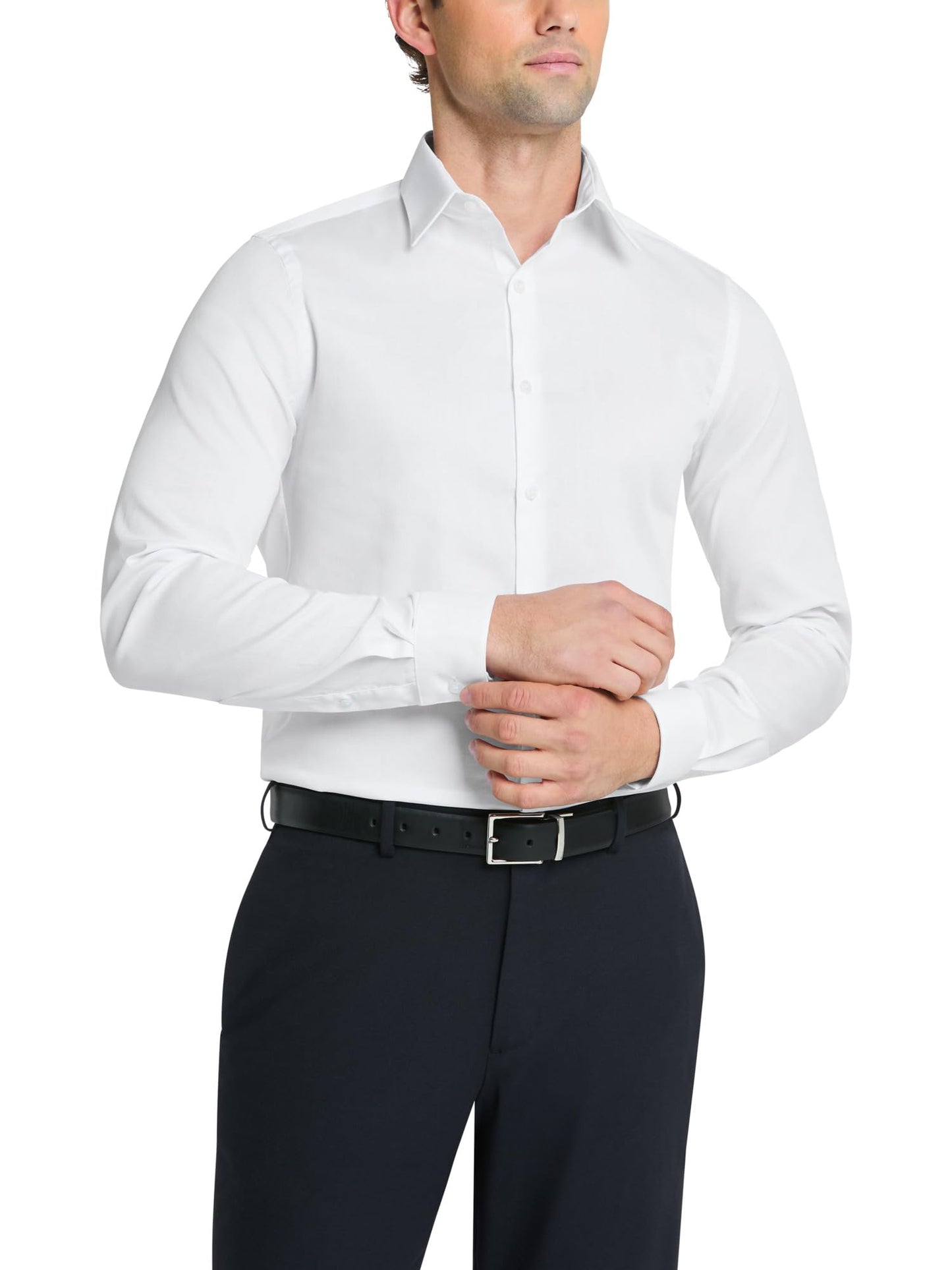 HOTVan Heusen Men's Flex Collar Slim Fit Stretch Dress Shirt