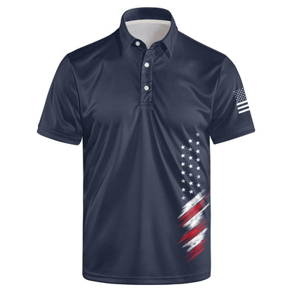 HOTGolf Polos for Men Funny Moisture Wicking Golf Shirts Performance Quick-Dry Polo Shirts Short Sleeve