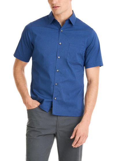 HOTVan Heusen Mens Wrinkle Free Short Sleeve Button Down Check Shirt