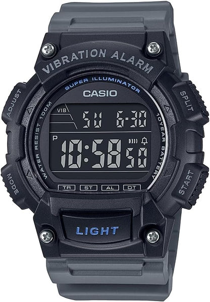 HOTCasio W736H Series | Men’s Digital Watch | 1/100 SEC Stopwatch | Countdown Timer | Super Illuminator LED Light | 100 M Water Resistance | Daily Alarm | Auto Calendar | Dual Time | 10 Yr Battery