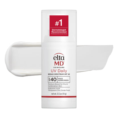 HOTEltaMD UV Daily SPF Face Sunscreen Moisturizer with Zinc Oxide, Daily Face Moisturizer with SPF, Sunscreen for Dry Skin