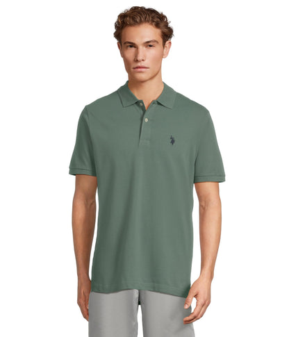 HOTU.S. Polo Assn. Men's Classic Polo Shirt, Two-Button Closure Pique Polo Shirt, Summer Fashion Golf Shirt | Two-Button Closure Pique Polo Shirt, Summer Fashion Golf Shirt