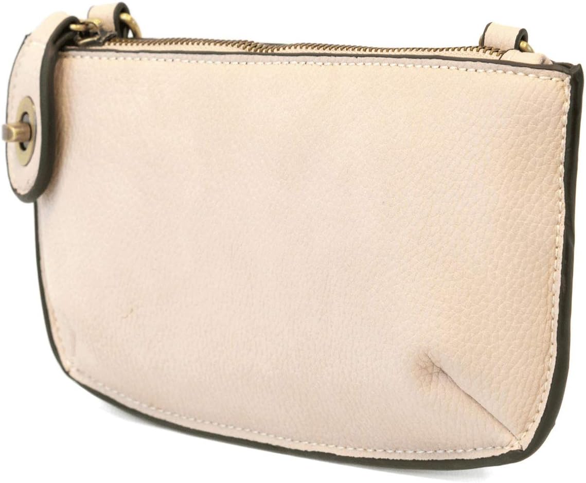 HOTJoy Susan Women's Fashion Purse Mini Crossbody Wristlet Clutch Handbag - Stone