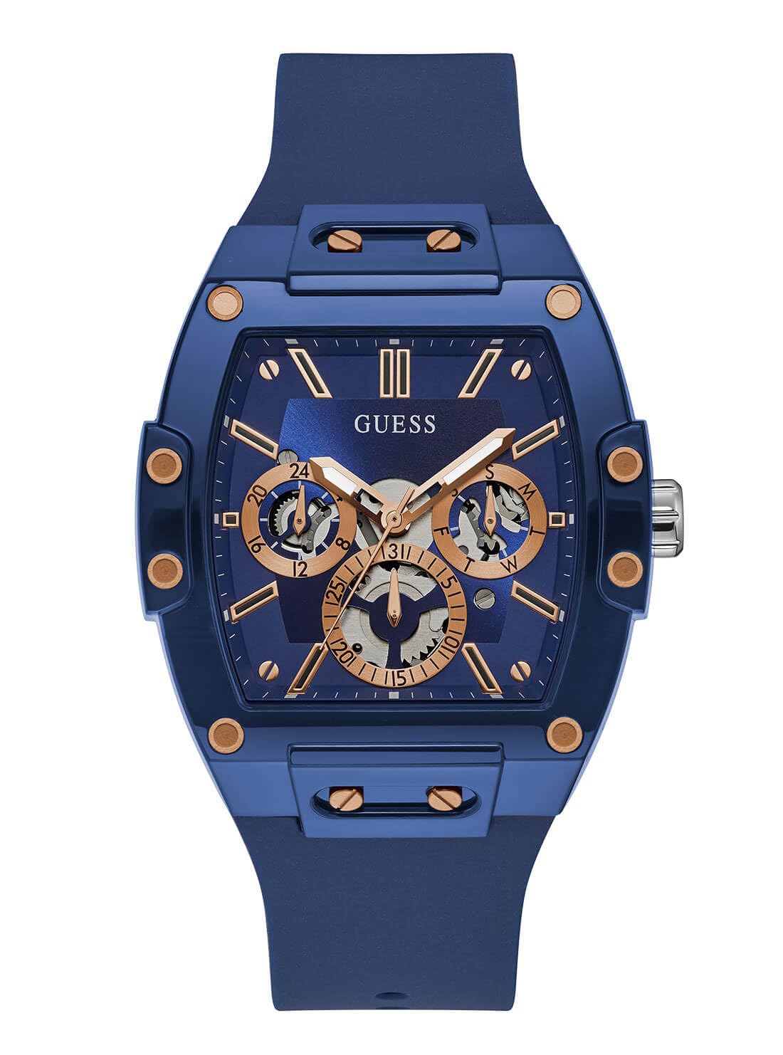 HOTGuess Men's GW0G Series| Analog Trend Watch| Polycarbonate Case| Silicone Bracelet | 50M Water Resistance