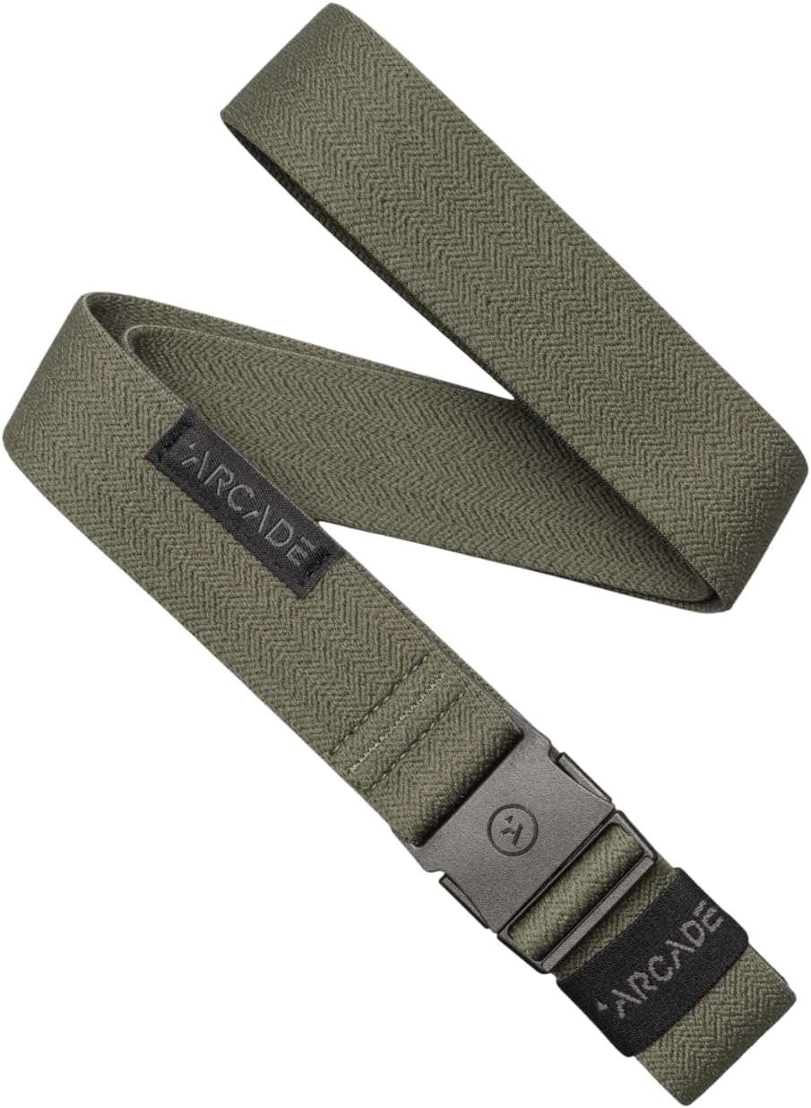 HOTArcade The Original Slim Unisex Adventure Belt, Narrow Width Elastic Stretch Webbing, Micro Adjust Buckle
