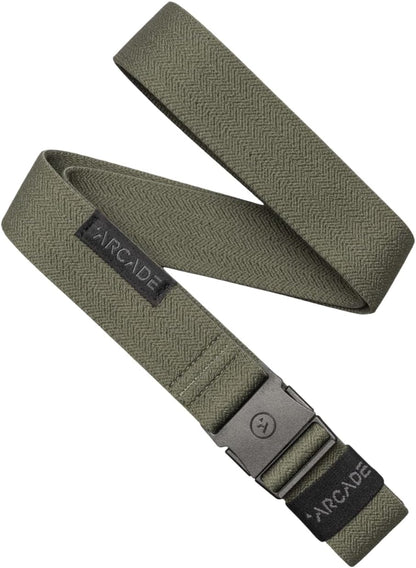 HOTArcade The Original Slim Unisex Adventure Belt, Narrow Width Elastic Stretch Webbing, Micro Adjust Buckle