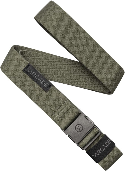 HOTArcade The Original Slim Unisex Adventure Belt, Narrow Width Elastic Stretch Webbing, Micro Adjust Buckle