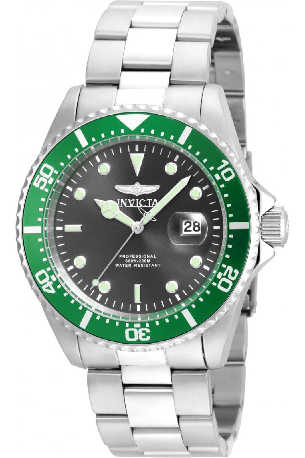 HOTInvicta Men's 22019 Pro Diver Analog Display Quartz Silver Watch