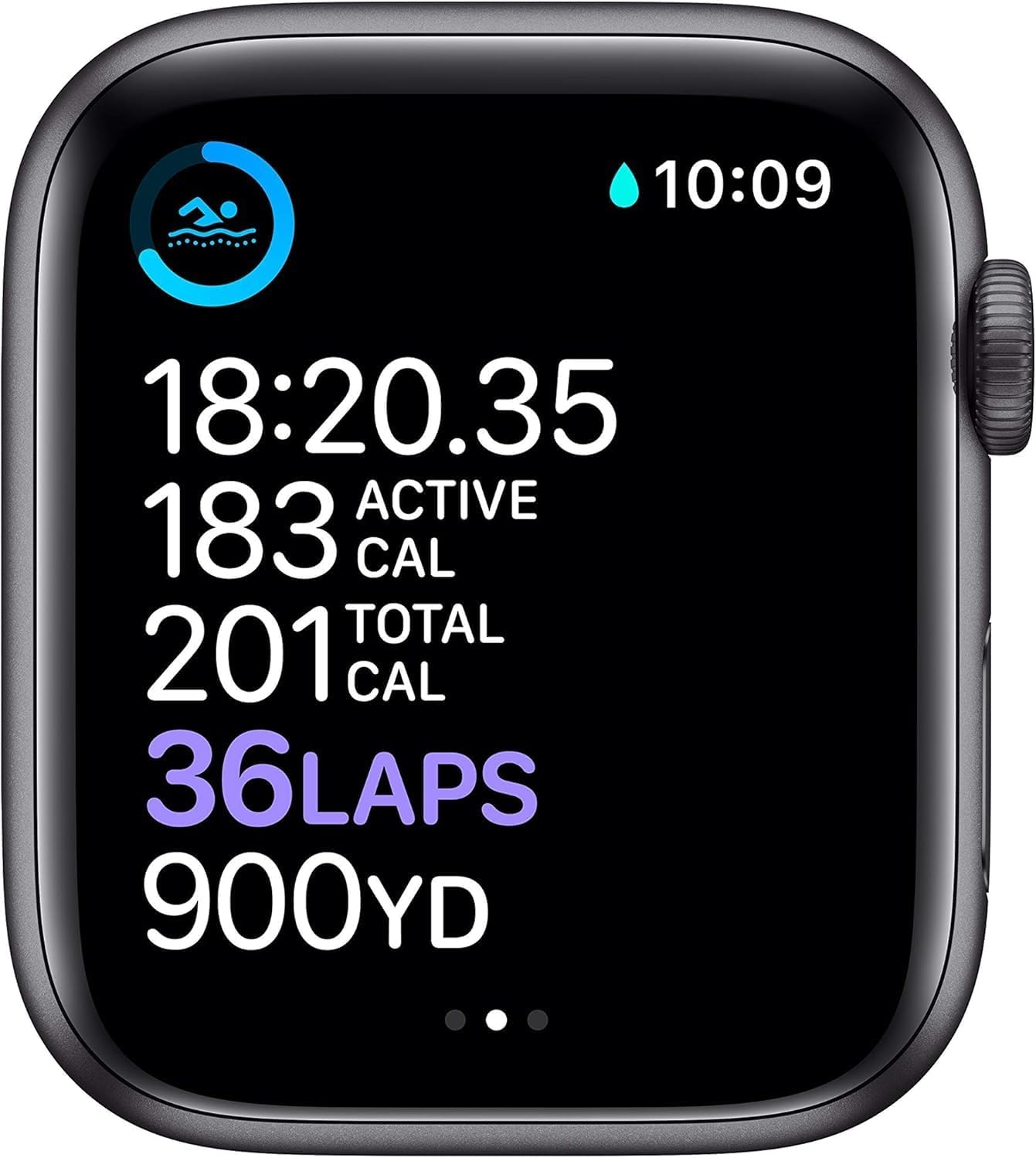 HOTApple Watch Series 6 (GPS, 44mm) - Space Gray Aluminum Case with Black Sport Band (Renewed)