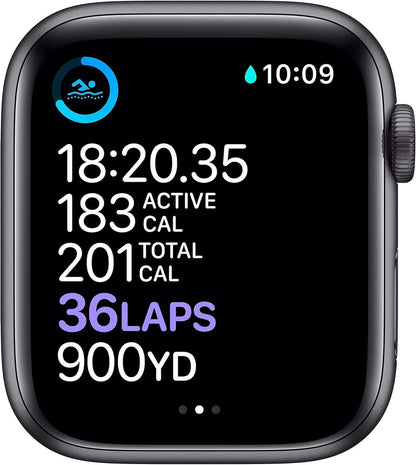 HOTApple Watch Series 6 (GPS, 44mm) - Space Gray Aluminum Case with Black Sport Band (Renewed)