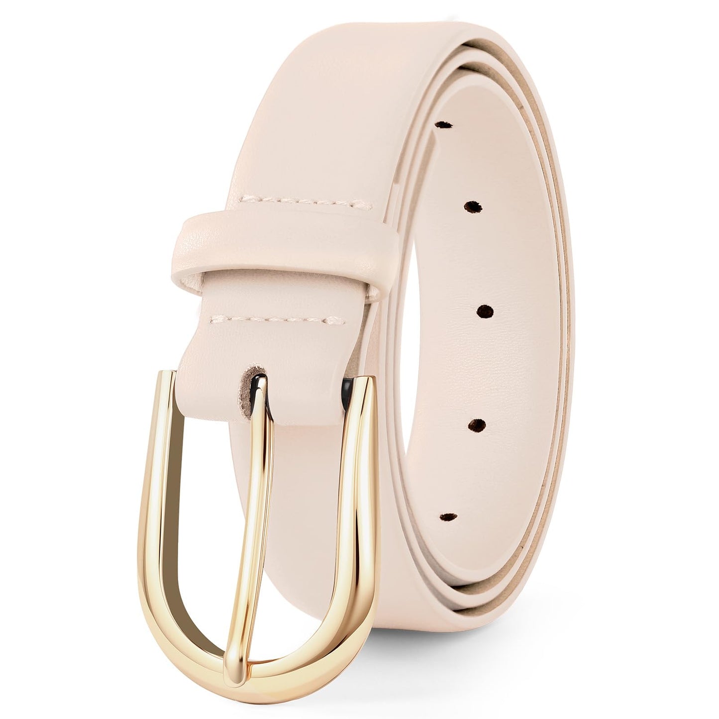 HOTWomen Belt for Jeans Pants Fashion Gold Buckle Ladies Dress Waist Belt