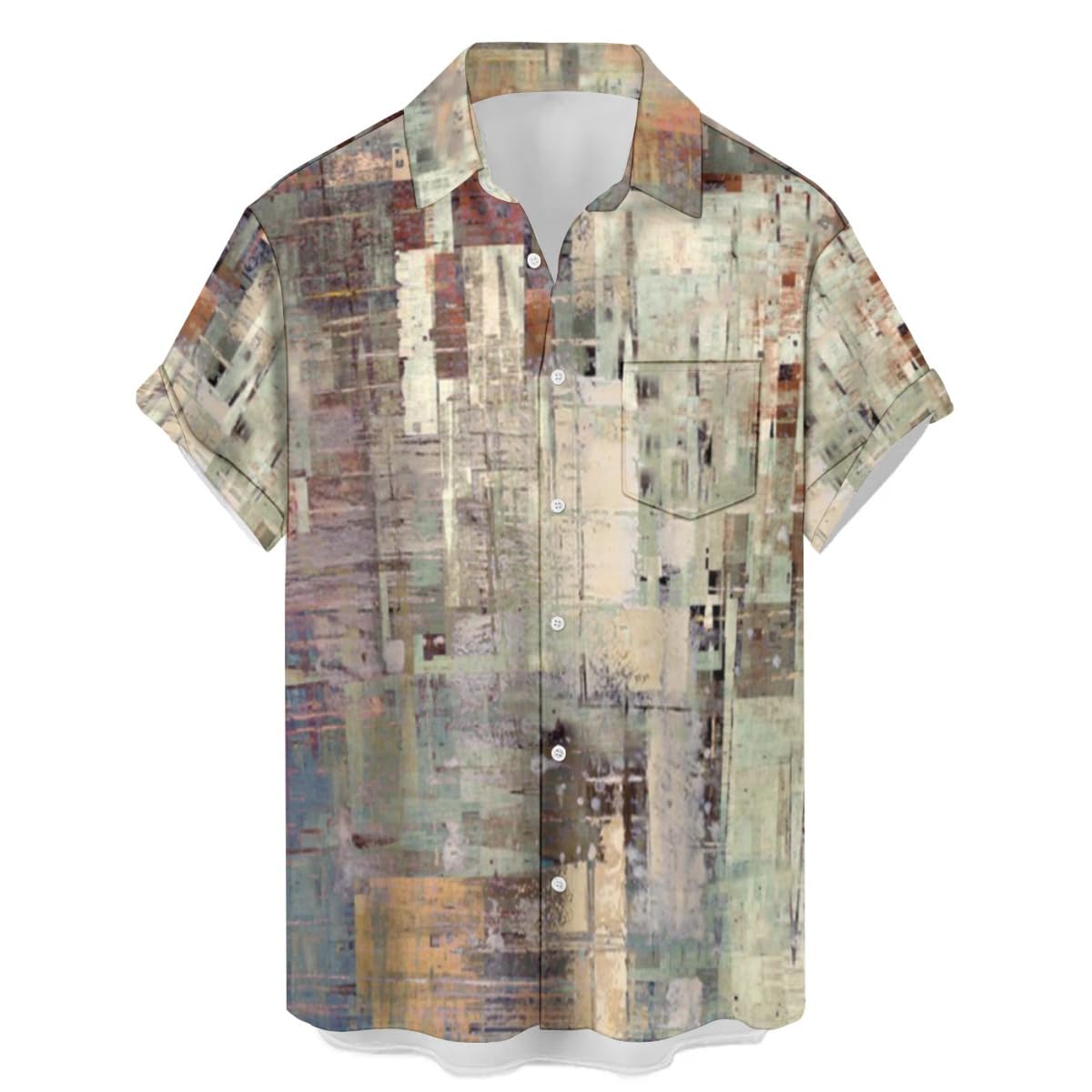 HOTwihnsinop Mens Funky Hawaiian Bowling Shirts Holiday Theme Shirt Button Down Shirts Big and Tall
