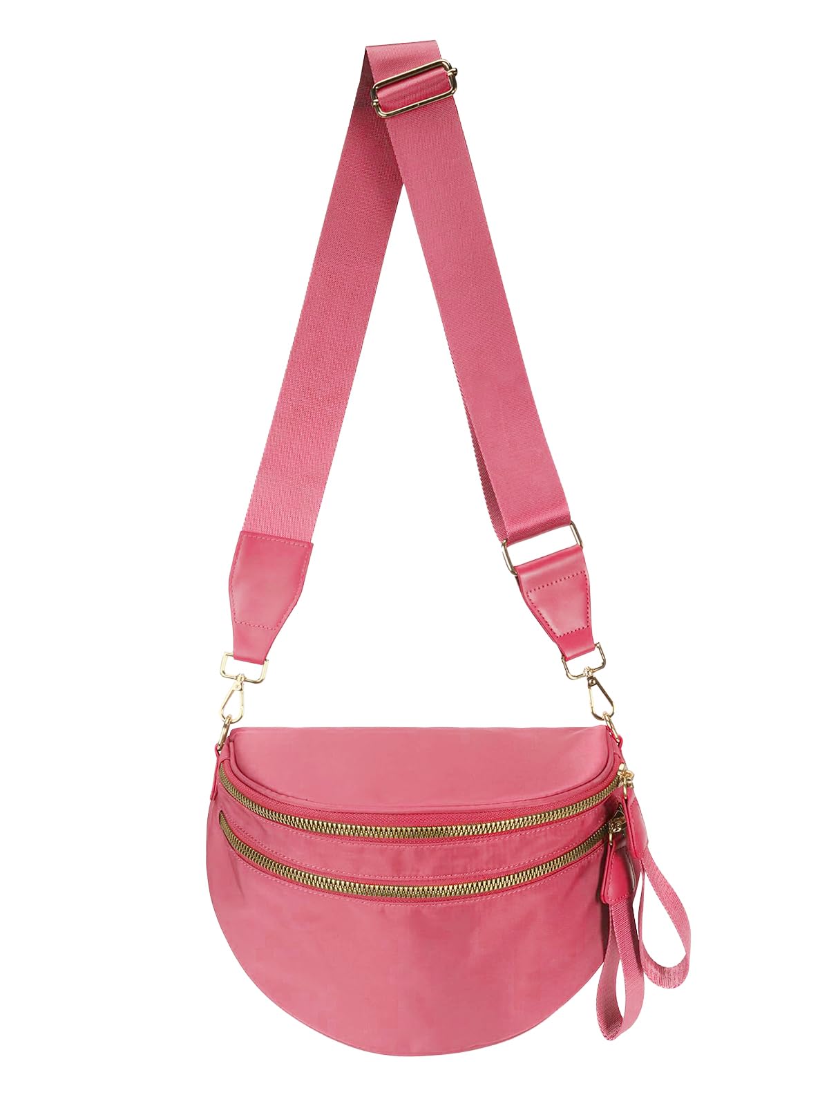 HOTPure Colour Crossbody Bag Bum Bag for Women,Spacious Purse Fanny Packs Belt Bag,Oversized Bum Bag (Colour Bum Bag-Beige)