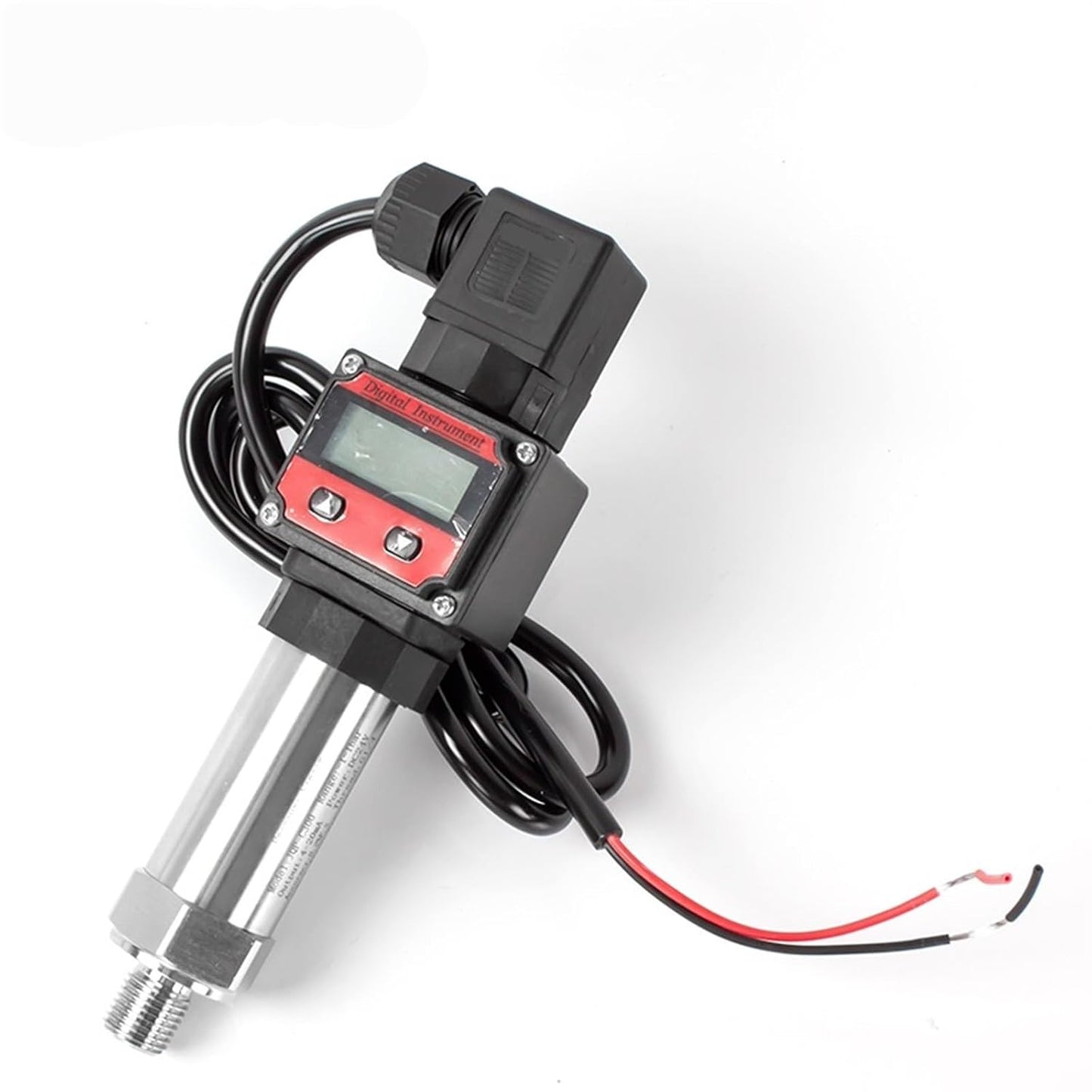 HOTLCD Display Pressure Sensor 100bar 200bar Oil Pressure Transducer G1/4 Pressure Transmitter 4-20ma 24V for Oil Water Gas Tank(0-5V Output,0-600bar)