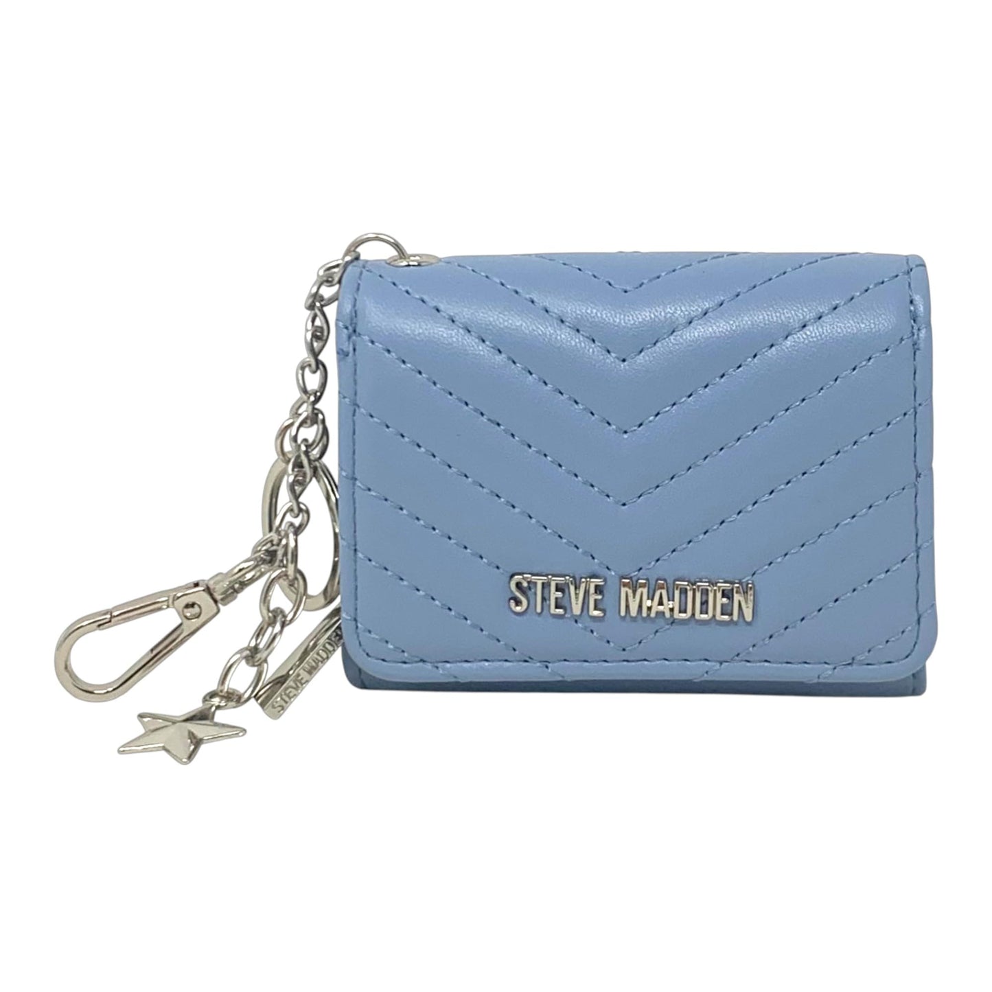 HOTSteve Madden Women’s Bklara Card Case with Keyring and Clip (Black) (Black)