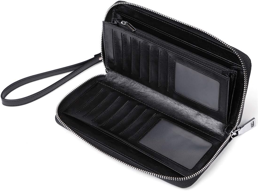 HOTWallets for Women RFID Blocking Leather Zip Around Wristlet Clutch Travel Purse