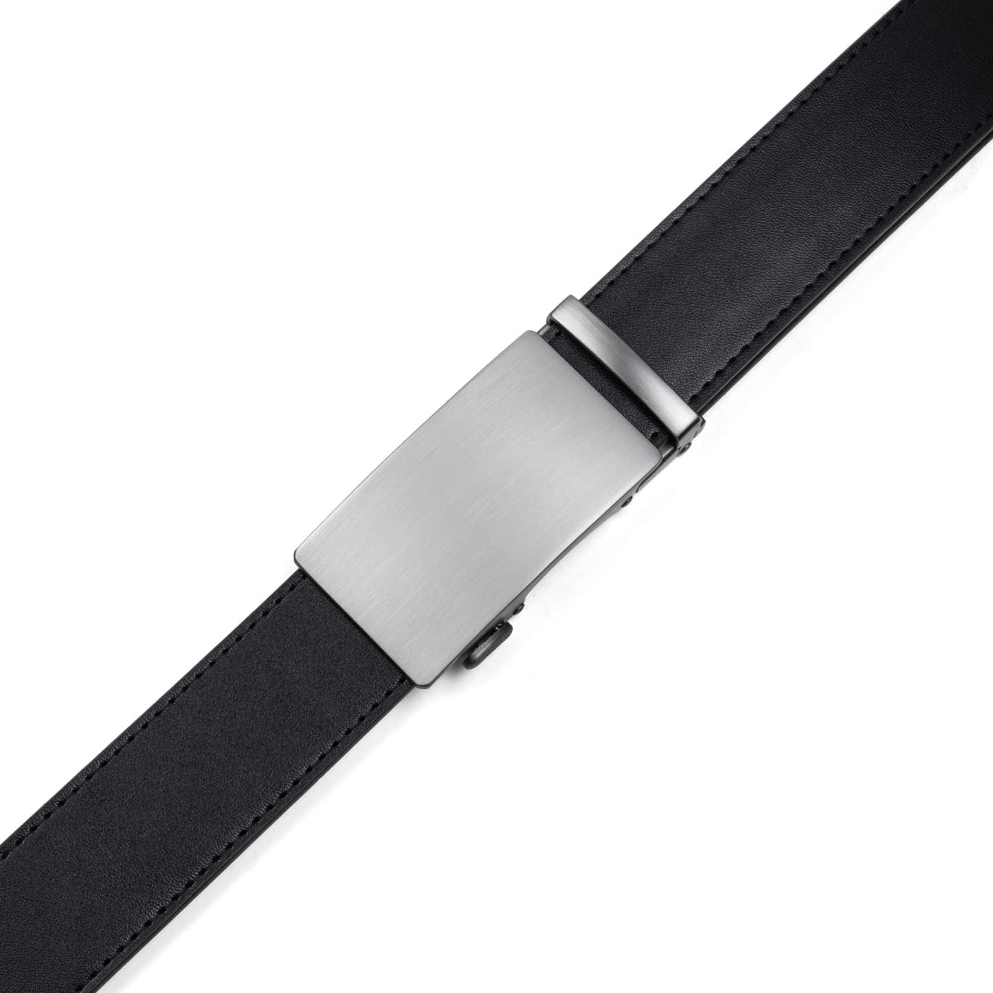 HOTFounders & C Men's Ratchet Belt 1 3/8",Leather Dress Belt Adjustable with Click Sliding Buckle Trim to Exact Fit