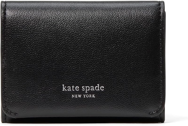 HOTkate spade new york Halo Glazed Leather Card Case Trifold Wallet