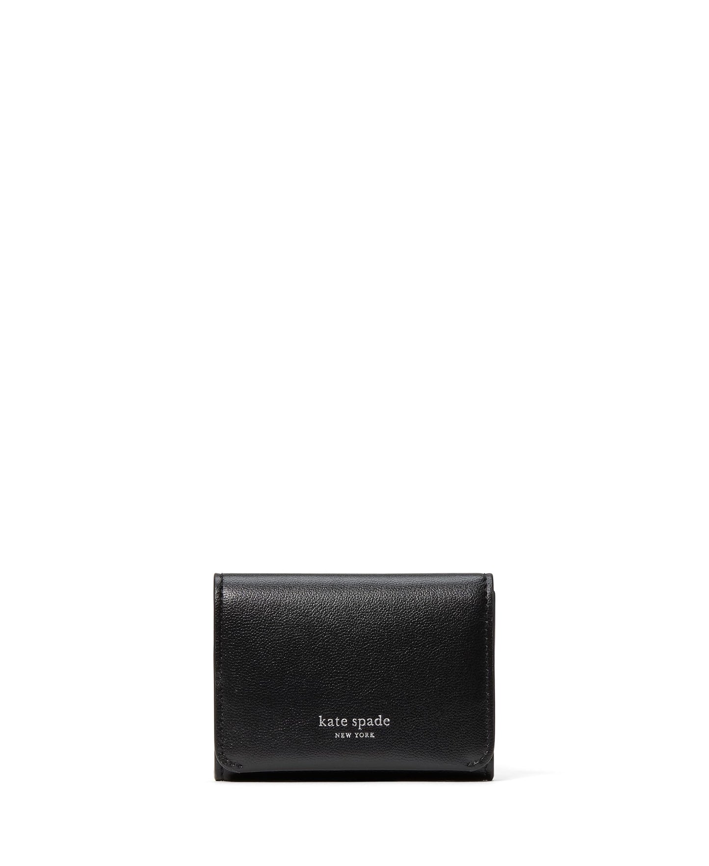 HOTkate spade new york Halo Glazed Leather Card Case Trifold Wallet