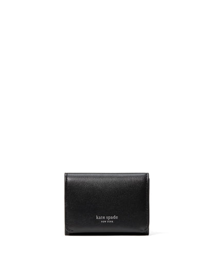 HOTkate spade new york Halo Glazed Leather Card Case Trifold Wallet