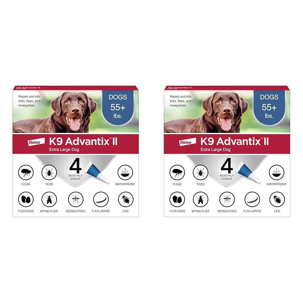 HOTK9 Advantix II XL Dog Vet-Recommended Flea, Tick & Mosquito Treatment & Prevention | Dogs Over 55 lbs. | 2-Mo Supply