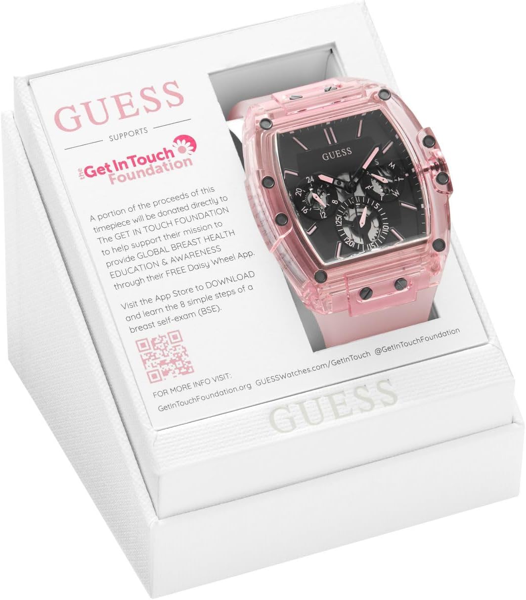 HOTGuess Men's GW0G Series| Analog Trend Watch| Polycarbonate Case| Silicone Bracelet | 50M Water Resistance