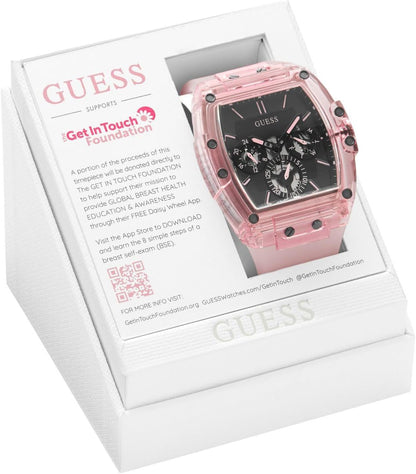 HOTGuess Men's GW0G Series| Analog Trend Watch| Polycarbonate Case| Silicone Bracelet | 50M Water Resistance