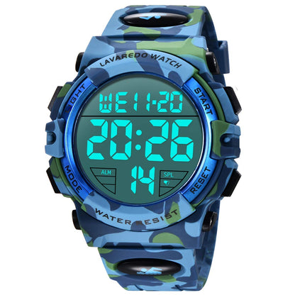 HOTL LAVAREDO Mens Digital Watch Sports Military Watches Waterproof Outdoor Chronograph Wrist Watches for Men with LED Back Ligh/Alarm/Date