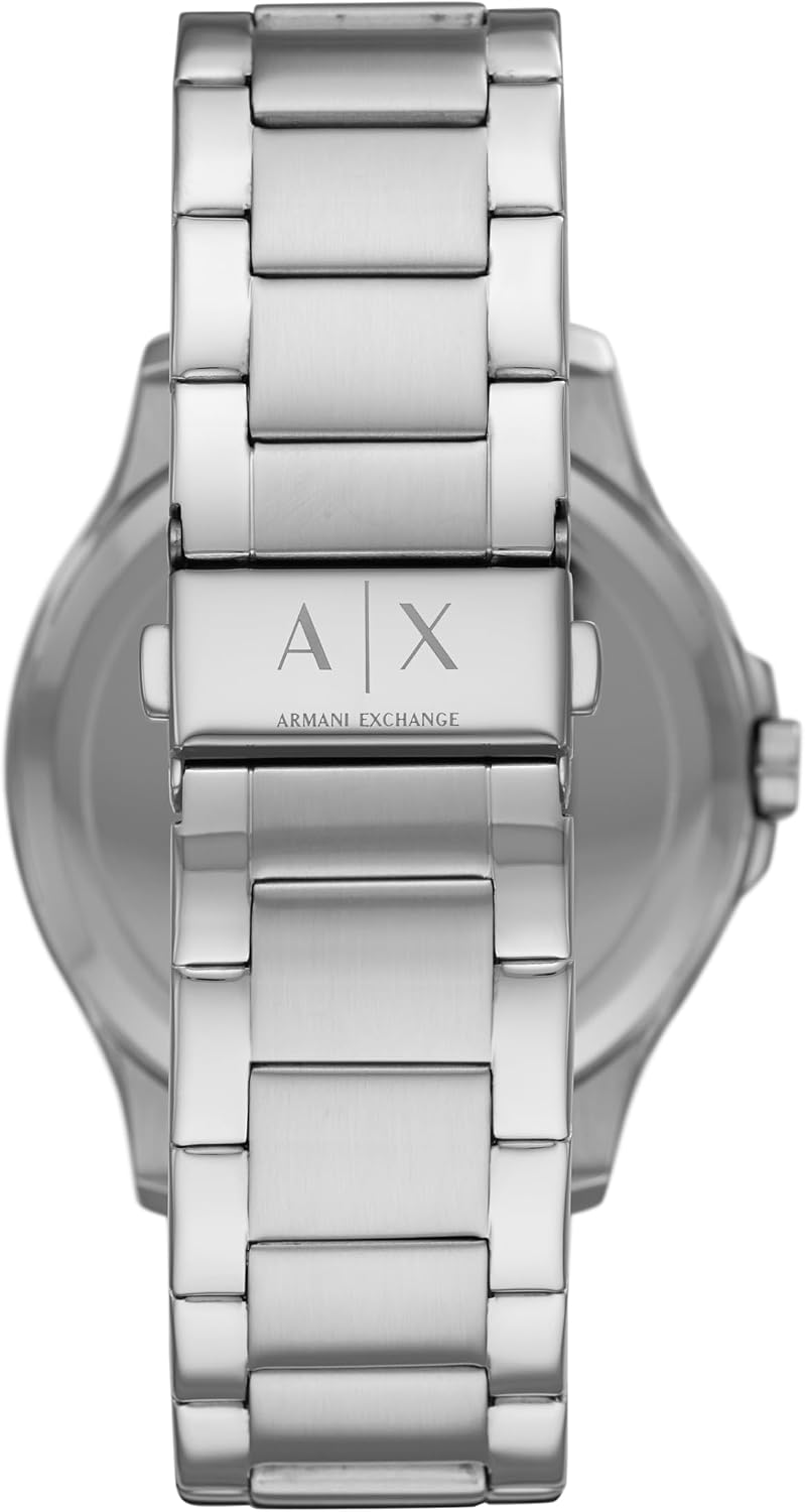 HOTA|X Armani Exchange Men's Watch, Three-Hand Stainless Steel Watch for Men