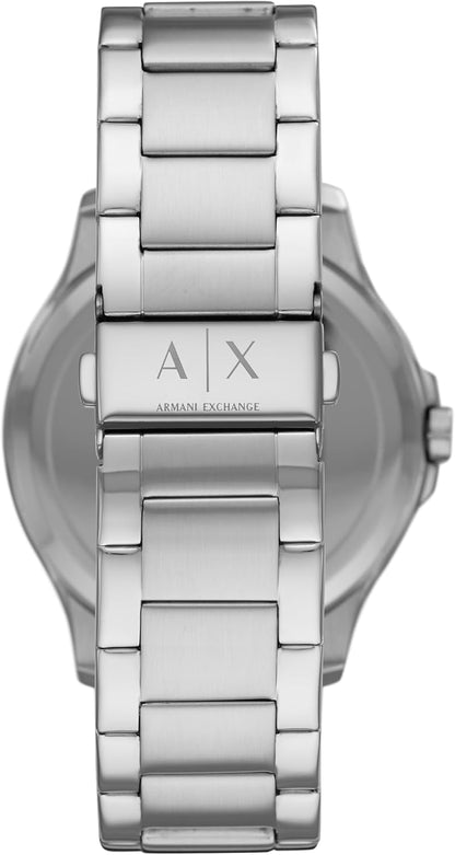 HOTA|X Armani Exchange Men's Watch, Three-Hand Stainless Steel Watch for Men