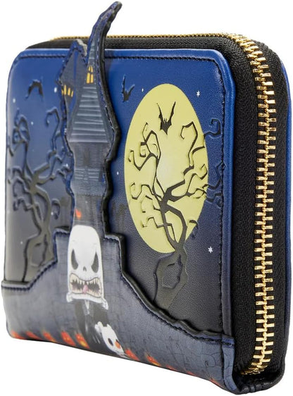 HOTLoungefly Funko Pop Disney Nightmare Before Christmas Jack Skellington Zip-Around Wallet