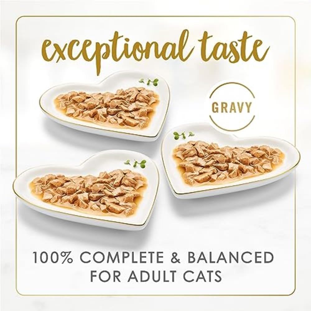 HOTPurina Fancy Feast Gravy Lovers Poultry and Beef Grilled Gourmet Wet Cat Food Variety Pack - (Pack of 30) 3 oz. Cans