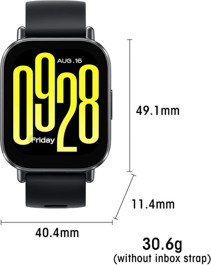 HOTXiaomi Redmi 5 Active Smart Watch, Step Counter Watch for Women Men with 2" LCD Large Display, 140 Sports Modes, 5ATM Waterproof (Active-Midnight Black)