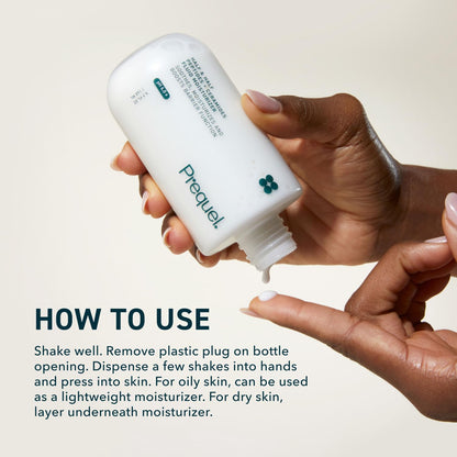 HOTPrequel Skin Half and Half Fluid Moisturizer Face Cream. Lightweight Ceramide Peptide Lotion for All Skin Types, including Dry and Sensitive. Hydrating Facial Cream for Women and Men