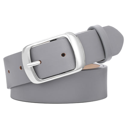 HOTSUOSDEY Women Belts For Jeans Dresses Pants Ladies Leather Waist Belt with Elegant Buckle, Width 1.3"