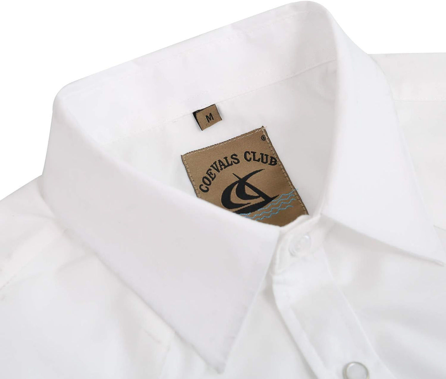 HOTMens Western Cowboy Pearl Snap Short Sleeve Casual Two Pockets Work Solid Derss Button Up Wrinkle Free Shirts