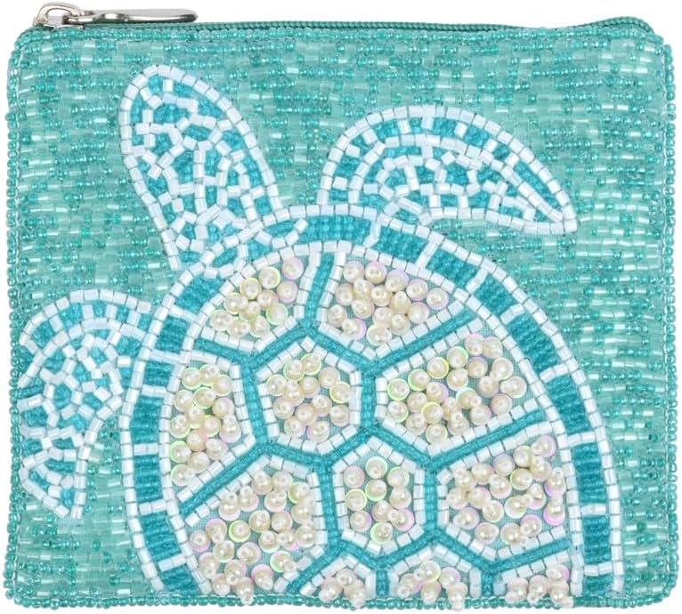 HOTBamboo Trading Essential Pouch Swimming Turtle, 4.75-inch Width x 4-inch Height
