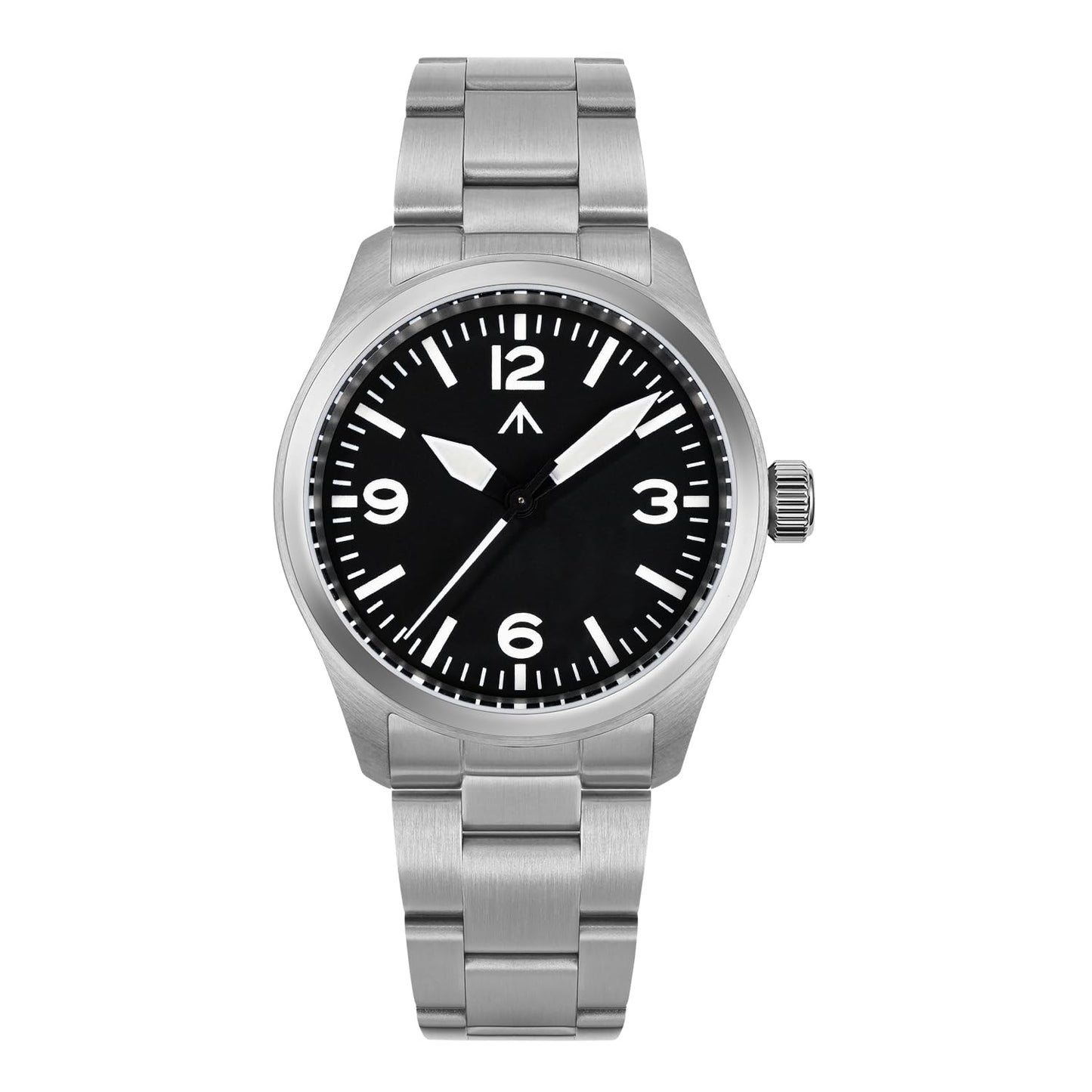 HOTTACTICAL FROG Militado ML08 Field Watch Japanese Sweep VH31 / 515 Movt with Calendar, Men's Military Watch Sapphire Crystal 10 ATM Waterproof Analog Watches for Men