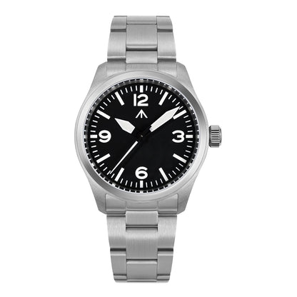 HOTTACTICAL FROG Militado ML08 Field Watch Japanese Sweep VH31 / 515 Movt with Calendar, Men's Military Watch Sapphire Crystal 10 ATM Waterproof Analog Watches for Men