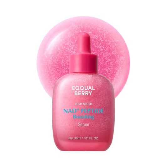 HOTEQQUALBERRY NAD+ Peptide Boosting Serum | 14 Peptide Serum for Face, Neck & Body | Niacinamide 2% & Vegan Collagen for Anti-Aging, Firming & Lifting | Korean Skincare (1.01 oz / 30ml)